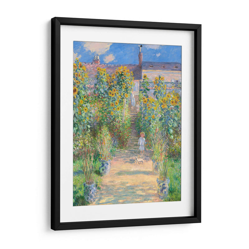 Jardín de Monet en Vetheuil - Claude Monet | Cuadro decorativo de Canvas Lab