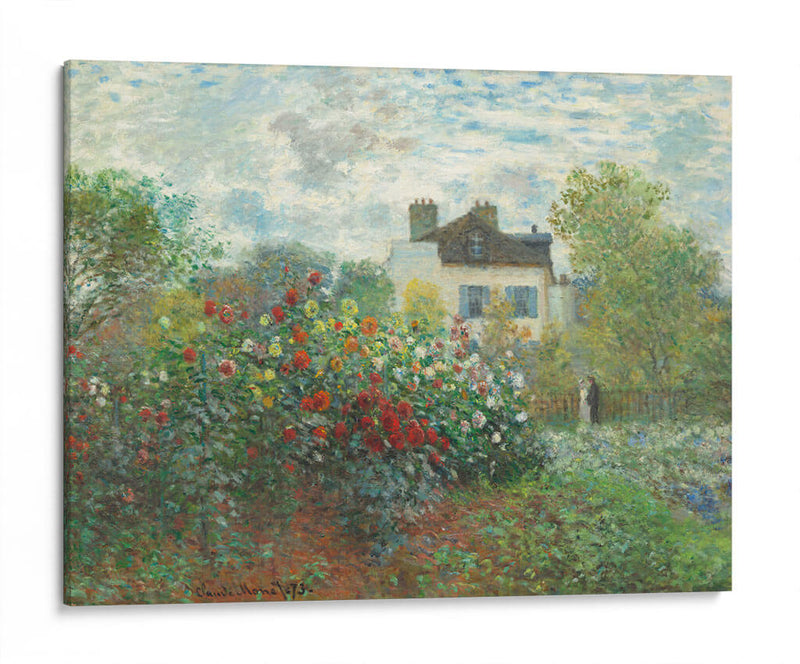 El jardín del artista en Argenteuil (Un rincón del jardín con dalias) - Claude Monet | Cuadro decorativo de Canvas Lab