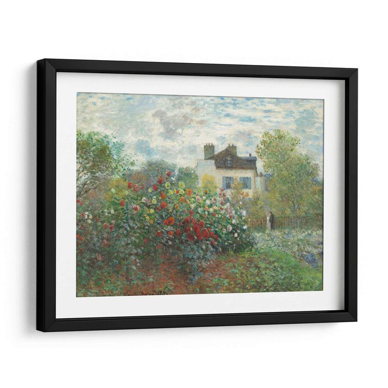 El jardín del artista en Argenteuil (Un rincón del jardín con dalias) - Claude Monet | Cuadro decorativo de Canvas Lab