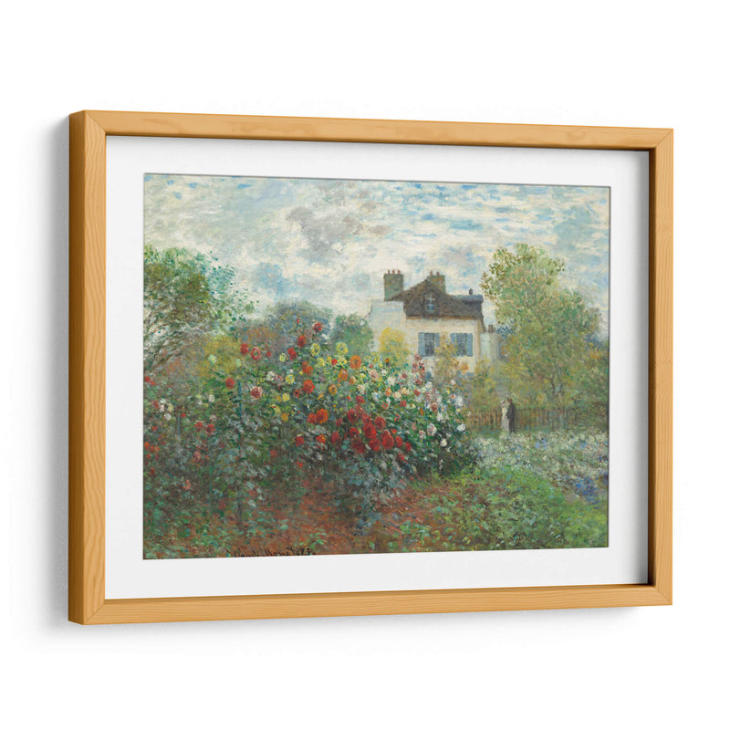 El jardín del artista en Argenteuil (Un rincón del jardín con dalias) - Claude Monet | Cuadro decorativo de Canvas Lab