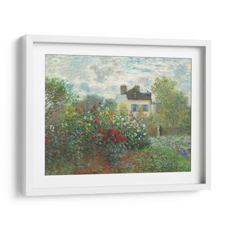 El jardín del artista en Argenteuil (Un rincón del jardín con dalias) - Claude Monet | Cuadro decorativo de Canvas Lab