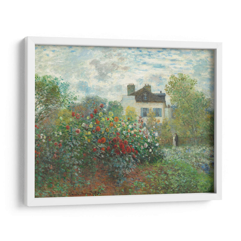 El jardín del artista en Argenteuil (Un rincón del jardín con dalias) - Claude Monet | Cuadro decorativo de Canvas Lab