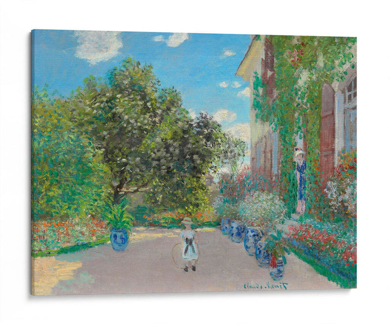 La casa del artista en Argenteuil - Claude Monet | Cuadro decorativo de Canvas Lab