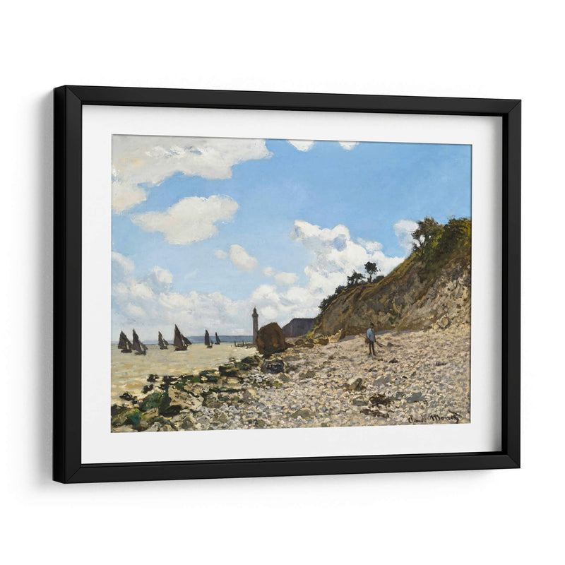 La playa de Honfleur - Claude Monet | Cuadro decorativo de Canvas Lab