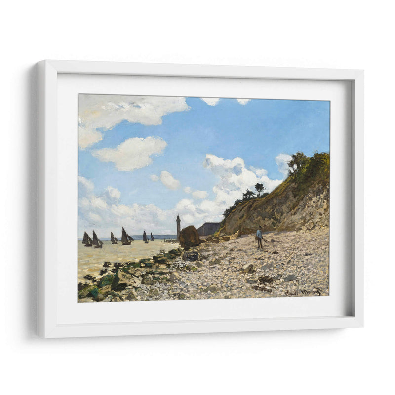 La playa de Honfleur - Claude Monet | Cuadro decorativo de Canvas Lab