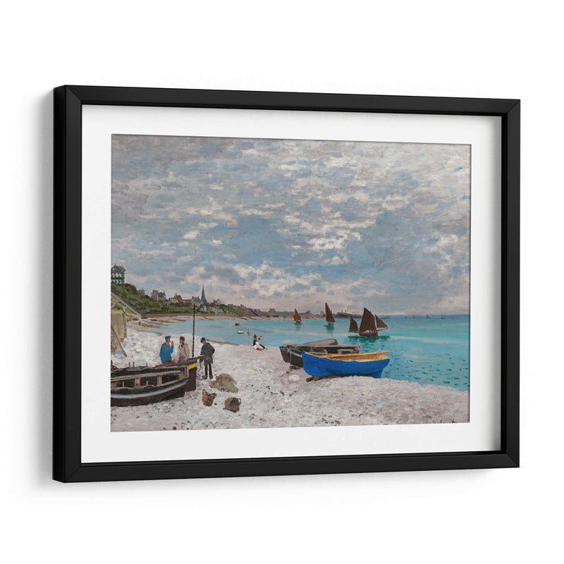 La playa en Sainte-Adresse - Claude Monet | Cuadro decorativo de Canvas Lab