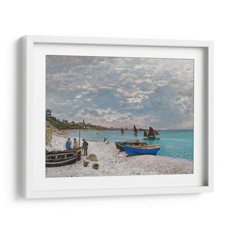 La playa en Sainte-Adresse - Claude Monet | Cuadro decorativo de Canvas Lab