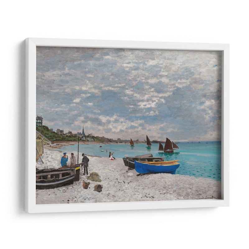 La playa en Sainte-Adresse - Claude Monet | Cuadro decorativo de Canvas Lab