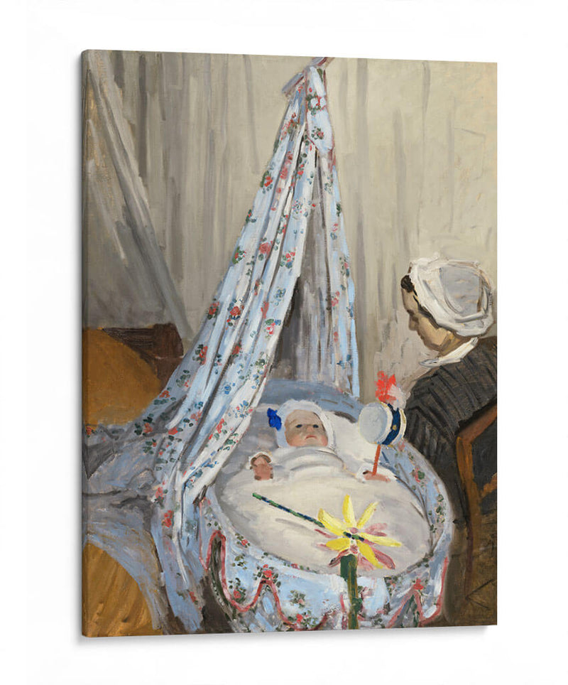 La Cuna, Camille con el hijo del artista Jean Claude Monet - Claude Monet | Cuadro decorativo de Canvas Lab