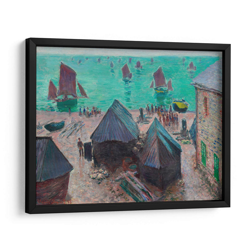 La Partida de los Barcos, Étretat - Claude Monet | Cuadro decorativo de Canvas Lab