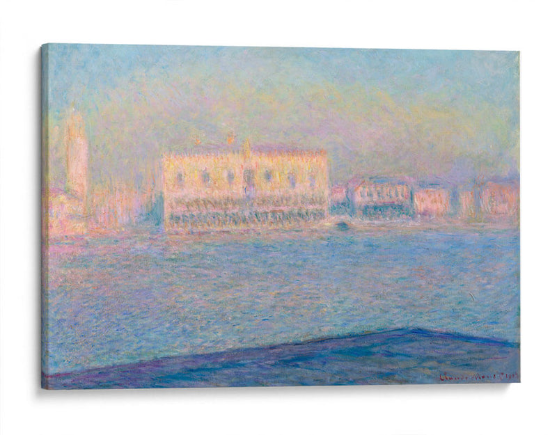 El Palacio Ducal visto desde San Giorgio Maggiore - Claude Monet | Cuadro decorativo de Canvas Lab