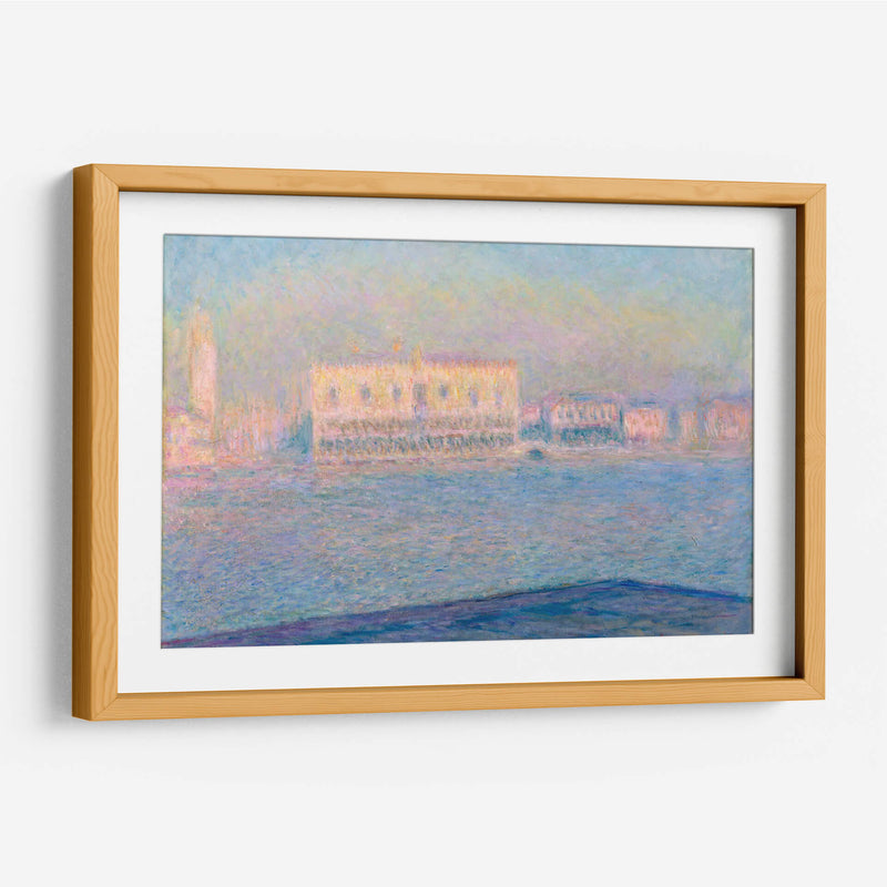 El Palacio Ducal visto desde San Giorgio Maggiore - Claude Monet | Cuadro decorativo de Canvas Lab