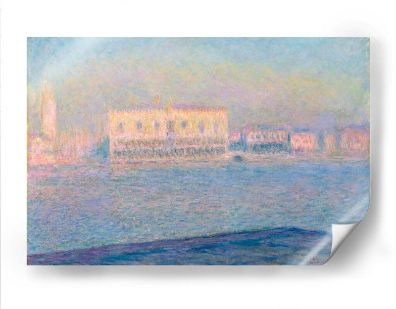 El Palacio Ducal visto desde San Giorgio Maggiore - Claude Monet | Cuadro decorativo de Canvas Lab