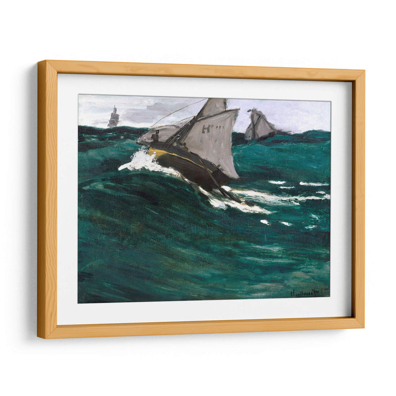 La ola verde - Claude Monet | Cuadro decorativo de Canvas Lab