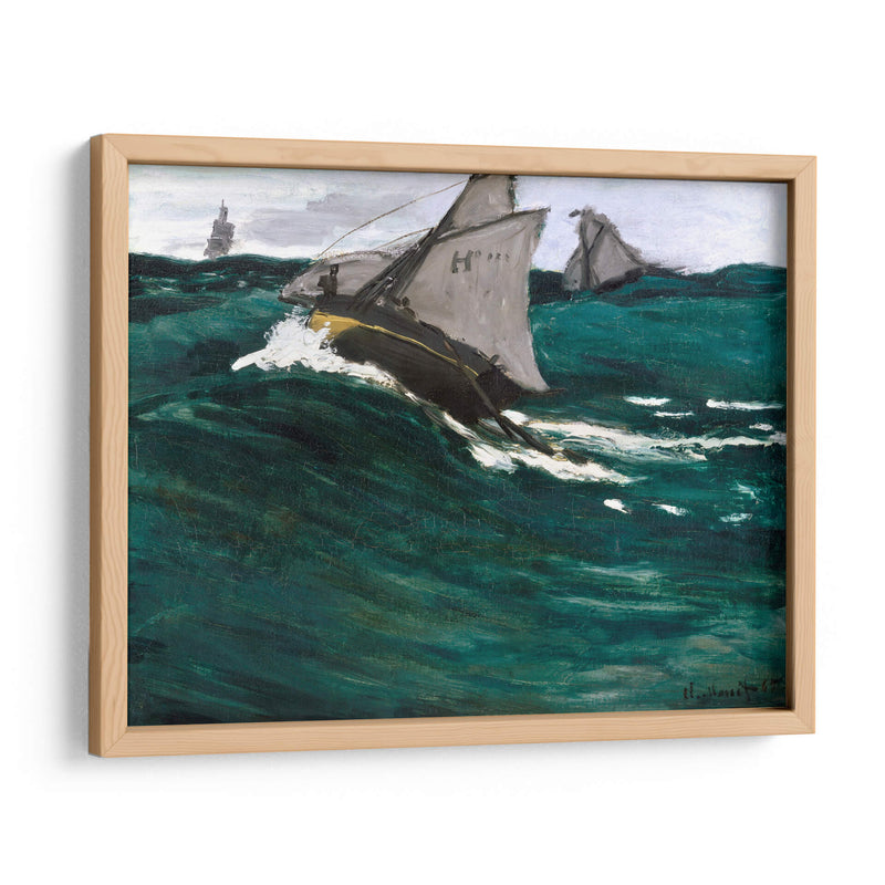 La ola verde - Claude Monet | Cuadro decorativo de Canvas Lab