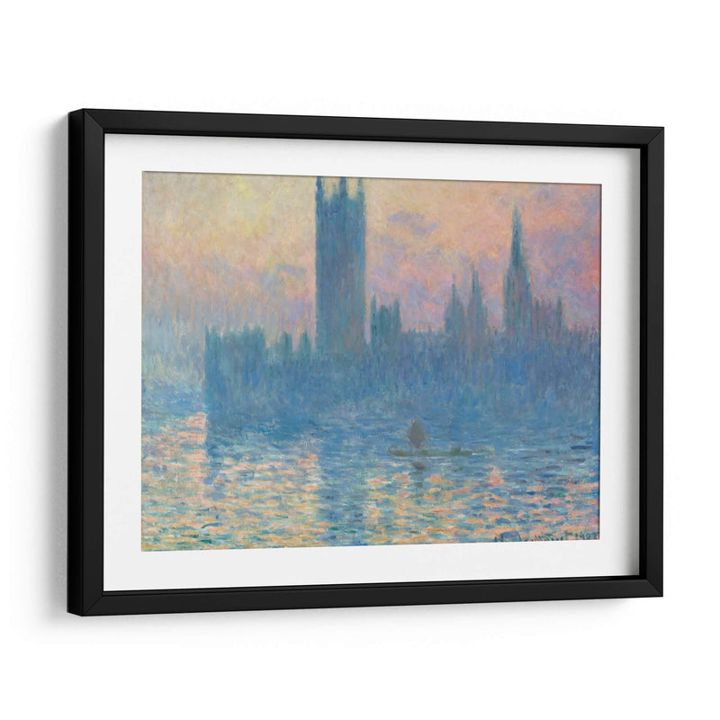 Londres, el Parlamento (efecto de neblina) - Claude Monet | Cuadro decorativo de Canvas Lab