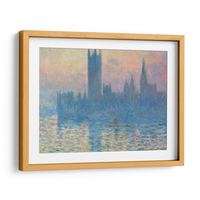 Londres, el Parlamento (efecto de neblina) - Claude Monet | Cuadro decorativo de Canvas Lab