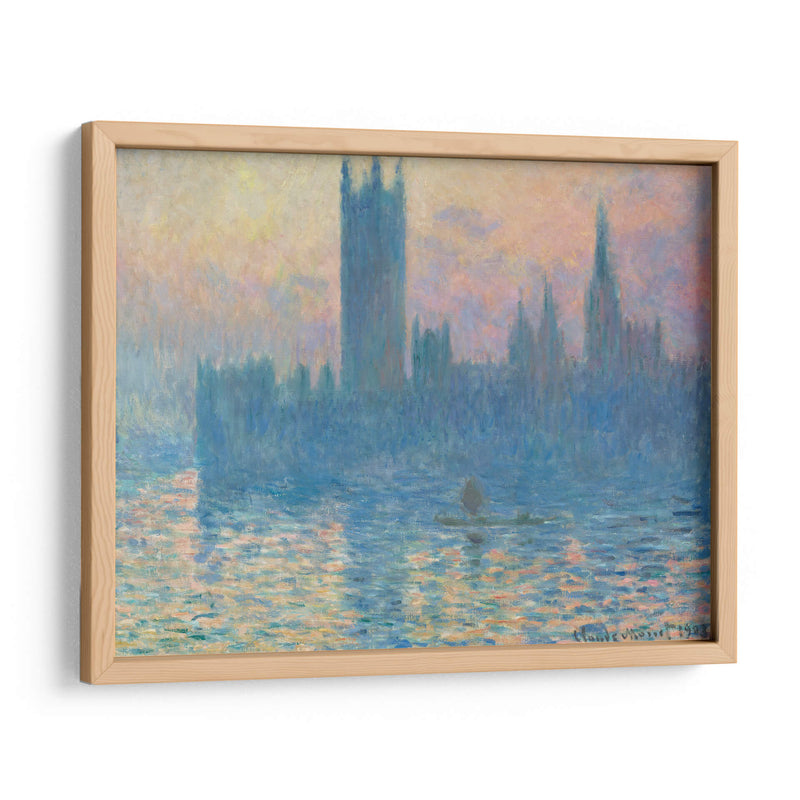 Londres, el Parlamento (efecto de neblina) - Claude Monet | Cuadro decorativo de Canvas Lab