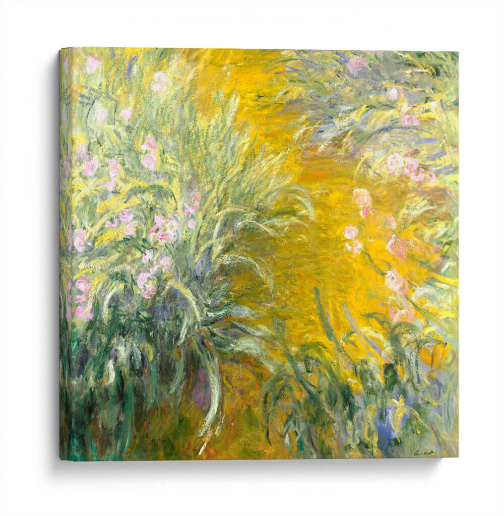 El camino a través de los lirios - Claude O. Monet | Cuadro decorativo de Canvas Lab