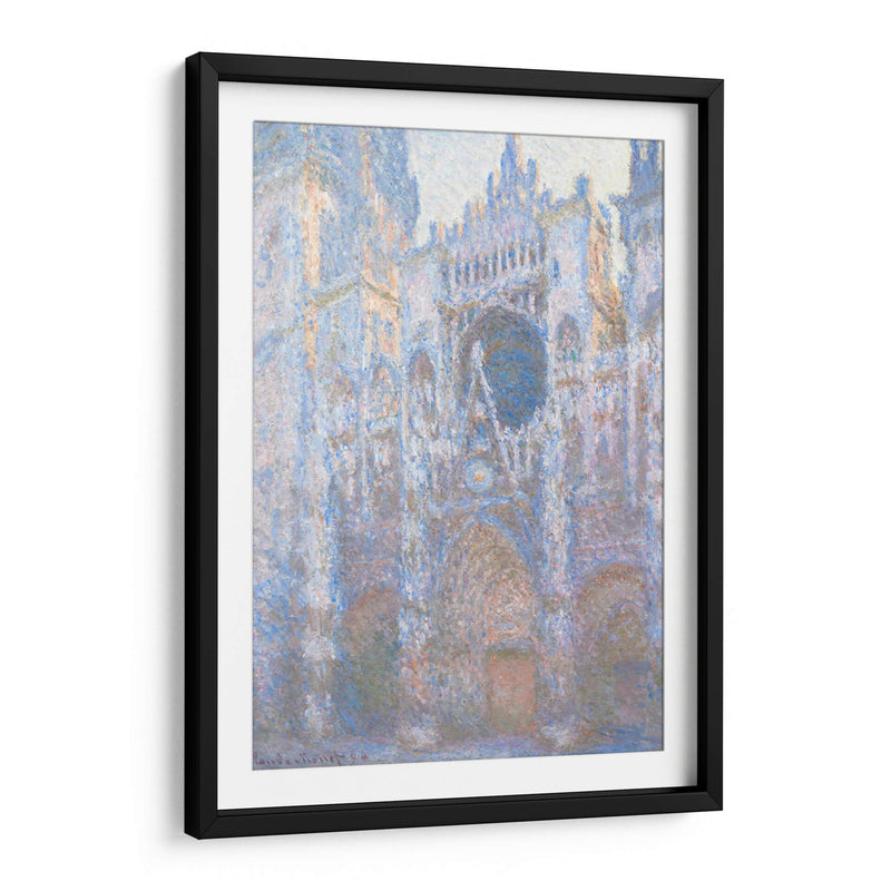 El portal de la catedral de Rouen a la luz de la mañana - I - Claude Monet | Cuadro decorativo de Canvas Lab