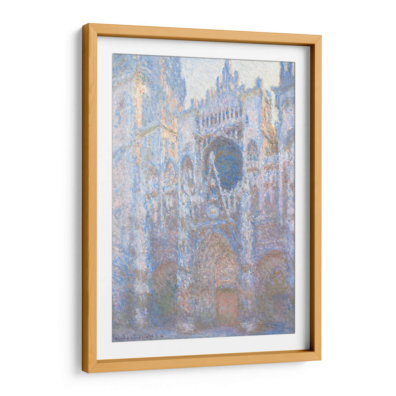 El portal de la catedral de Rouen a la luz de la mañana - I - Claude Monet | Cuadro decorativo de Canvas Lab