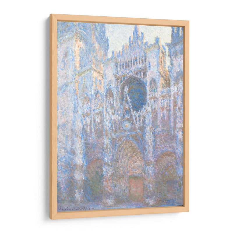 El portal de la catedral de Rouen a la luz de la mañana - I - Claude Monet | Cuadro decorativo de Canvas Lab