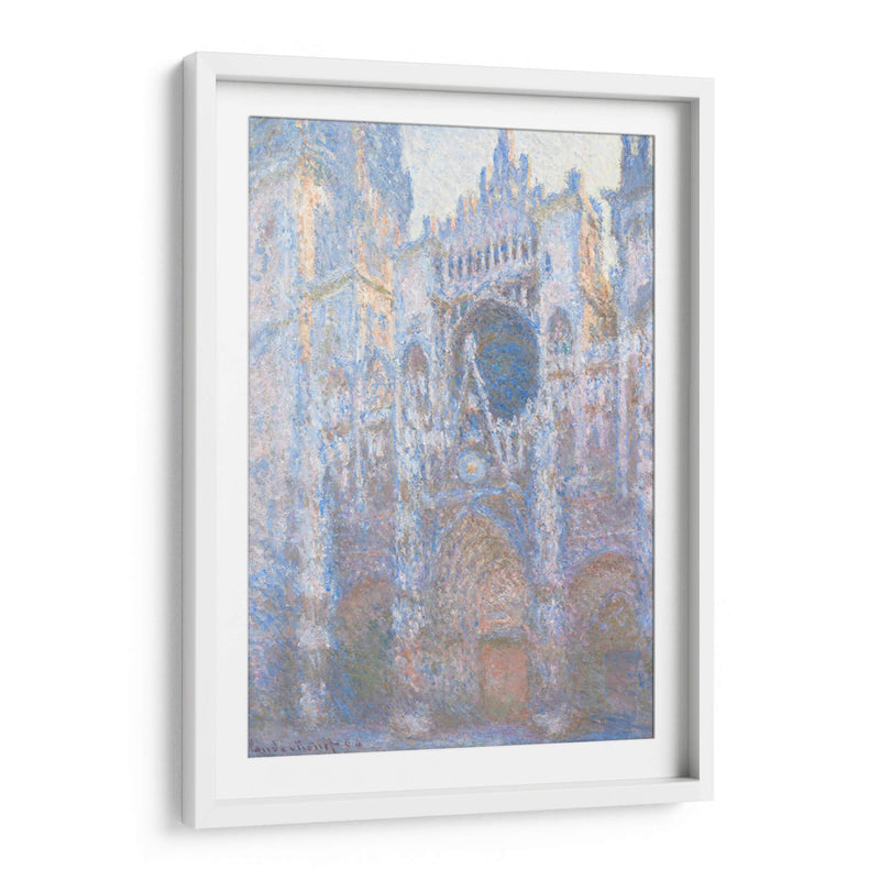 El portal de la catedral de Rouen a la luz de la mañana - I - Claude Monet | Cuadro decorativo de Canvas Lab