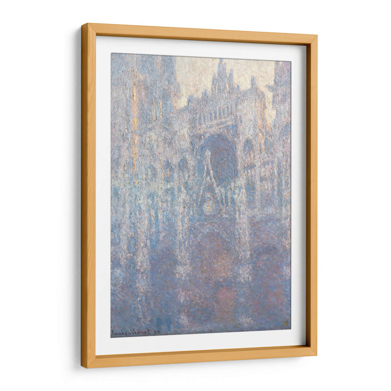 El portal de la catedral de Rouen a la luz de la mañana - II - Claude Monet | Cuadro decorativo de Canvas Lab