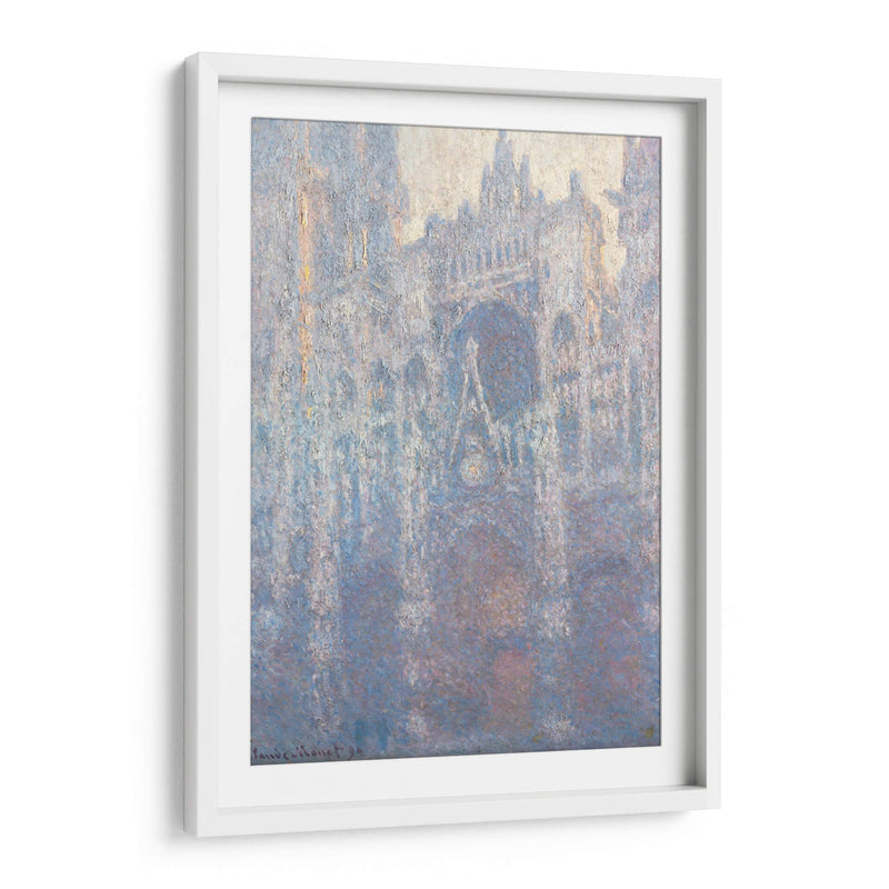 El portal de la catedral de Rouen a la luz de la mañana - II - Claude Monet | Cuadro decorativo de Canvas Lab