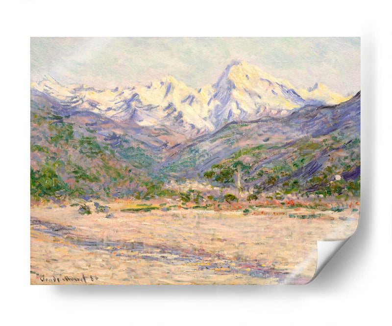El valle del Nervia - Claude Monet | Cuadro decorativo de Canvas Lab