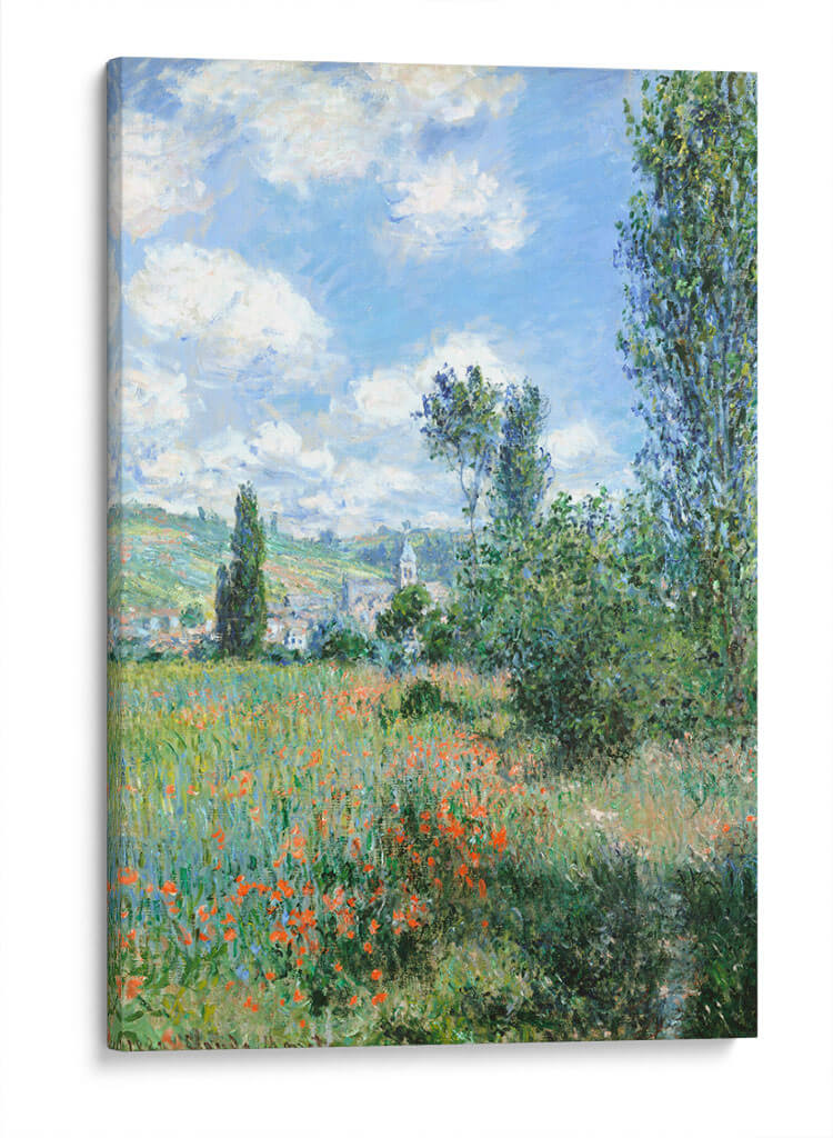 Vista de Vétheuil - II - Claude Monet | Cuadro decorativo de Canvas Lab