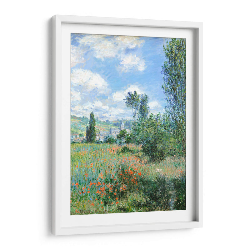 Vista de Vétheuil - II - Claude O. Monet | Cuadro decorativo de Canvas Lab