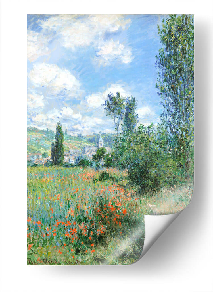 Vista de Vétheuil - II - Claude Monet | Cuadro decorativo de Canvas Lab