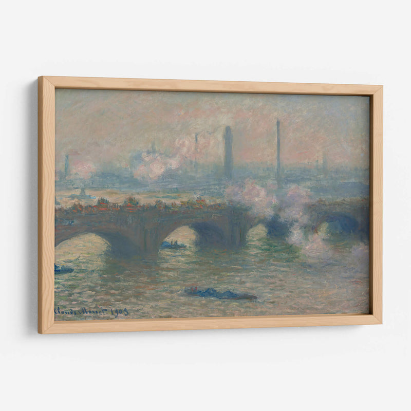 Puente de Waterloo, día gris - Claude Monet | Cuadro decorativo de Canvas Lab