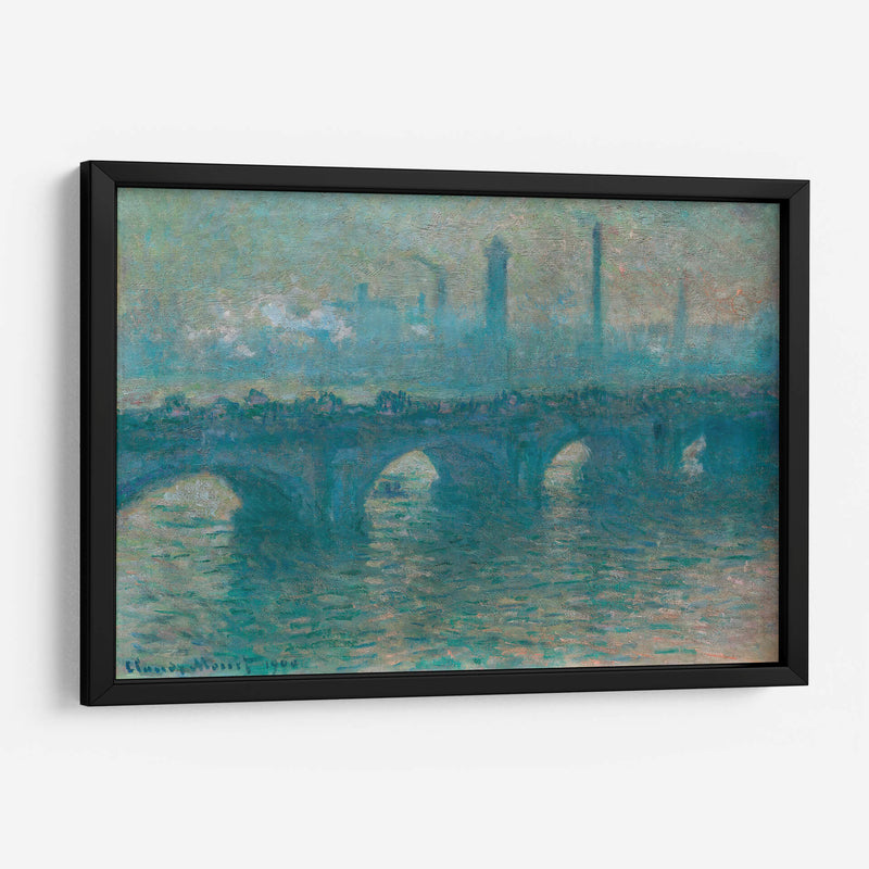 Puente de Waterloo, tiempo gris - Claude Monet | Cuadro decorativo de Canvas Lab