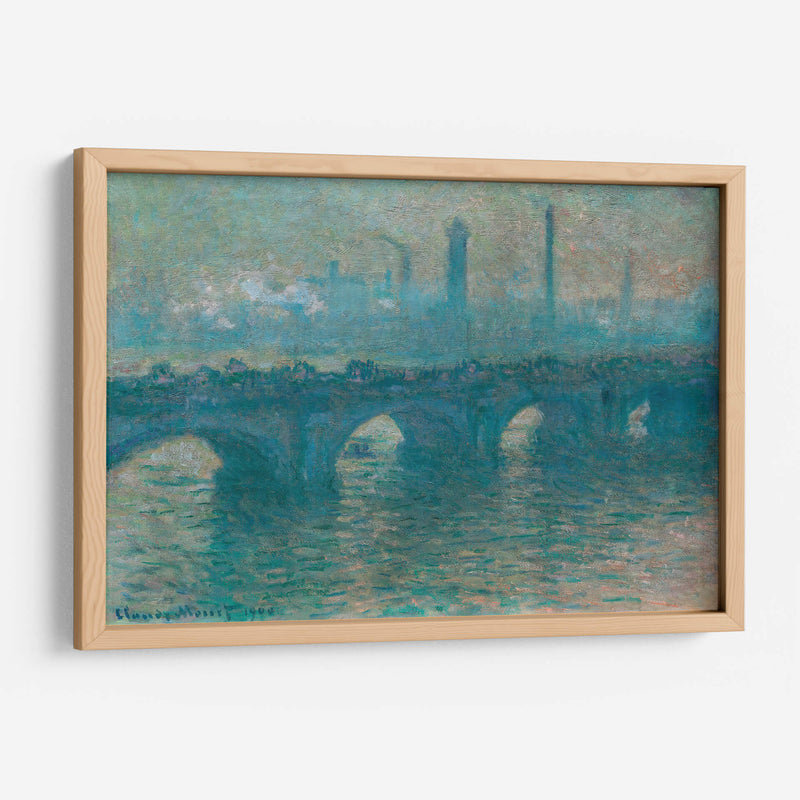 Puente de Waterloo, tiempo gris - Claude Monet | Cuadro decorativo de Canvas Lab