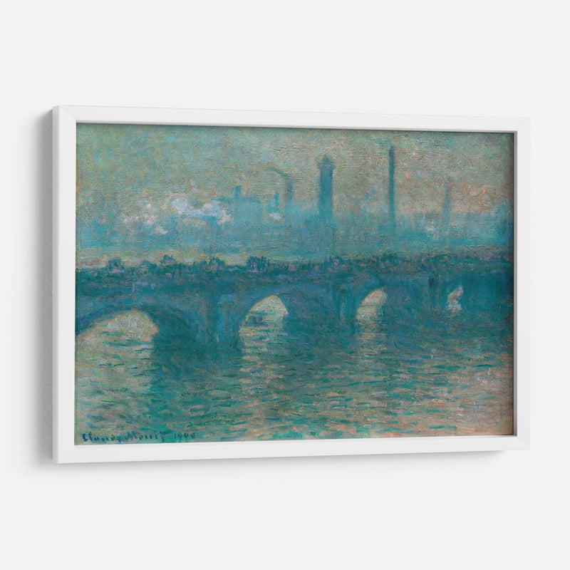 Puente de Waterloo, tiempo gris - Claude Monet | Cuadro decorativo de Canvas Lab