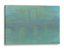 Puente de Waterloo, Londres, al anochecer - Claude Monet | Cuadro decorativo de Canvas Lab