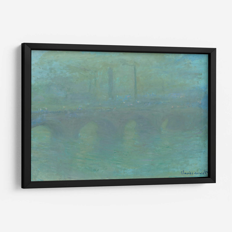 Puente de Waterloo, Londres, al anochecer - Claude Monet | Cuadro decorativo de Canvas Lab