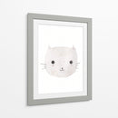 Carita gris de gatito | Cuadro decorativo de Canvas Lab