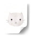Carita gris de gatito | Cuadro decorativo de Canvas Lab