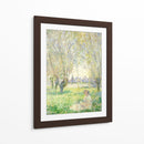Mujer sentada bajo los sauces - Claude Monet | Cuadro decorativo de Canvas Lab