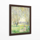 Mujer sentada bajo los sauces - Claude Monet | Cuadro decorativo de Canvas Lab