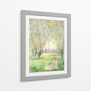 Mujer sentada bajo los sauces - Claude Monet | Cuadro decorativo de Canvas Lab