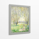 Mujer sentada bajo los sauces - Claude Monet | Cuadro decorativo de Canvas Lab