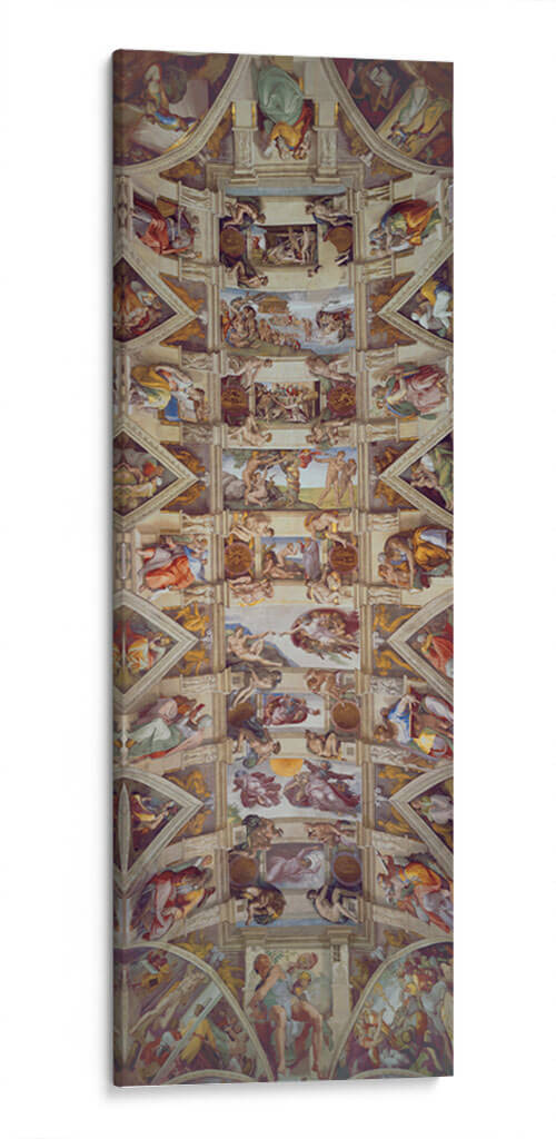 Techo de la Capilla Sixtina - Miguel Ángel | Cuadro decorativo de Canvas Lab