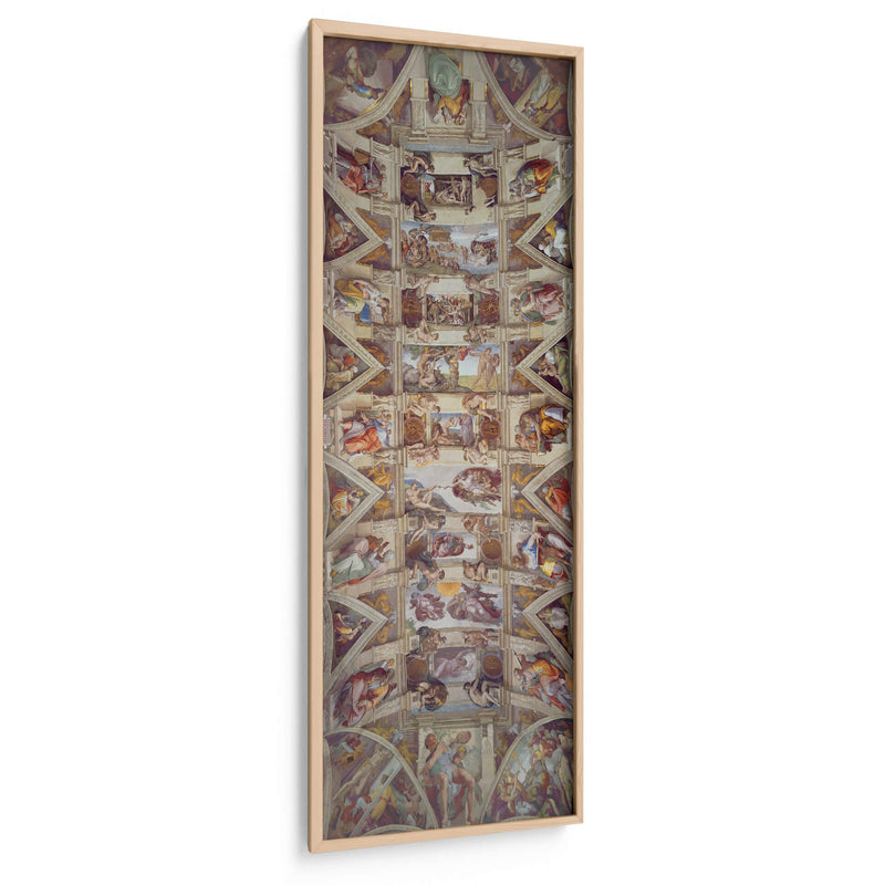 Techo de la Capilla Sixtina - Miguel Ángel | Cuadro decorativo de Canvas Lab