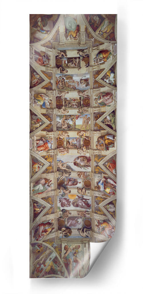 Techo de la Capilla Sixtina - Miguel Ángel | Cuadro decorativo de Canvas Lab
