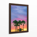 Cielo colorido y palmeras | Cuadro decorativo de Canvas Lab