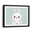 Conejito blanco feliz | Cuadro decorativo de Canvas Lab